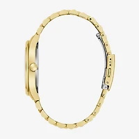 Caravelle Designed By Bulova Mens Gold Tone Stainless Steel Bracelet Watch 44b132