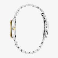 Caravelle Designed By Bulova Womens Two Tone Stainless Steel Bracelet Watch 45m121