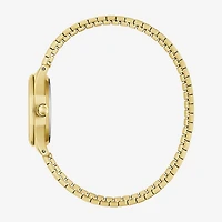 Caravelle Designed By Bulova Womens Gold Tone Stainless Steel Bracelet Watch 44l268