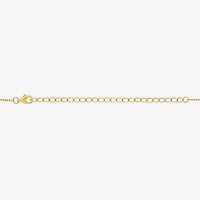 Womens 14K Gold Over Silver 15 Inch Cable Chain Necklace