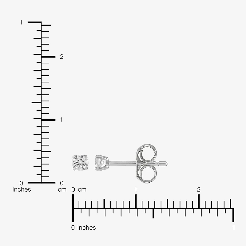 ( H-I, SI2 ) 1/3 CT. T.W. Lab-Grown Diamond 10K Gold 2.5mm Round Stud Earring Set
