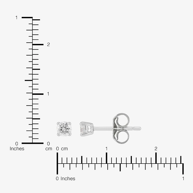 ( H-I, SI2 ) 1/3 CT. T.W. Lab-Grown Diamond 10K Gold 2.5mm Round Stud Earring Set