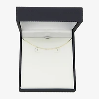 Made in Italy Womens 10K Gold 18 Inch Cable Chain Necklace
