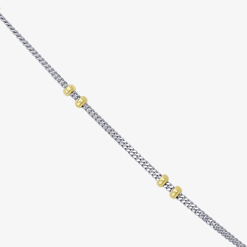 Made in Italy Womens 10K Gold Inch Link Chain Necklace