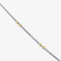 Made in Italy Womens 10K Gold Inch Link Chain Necklace