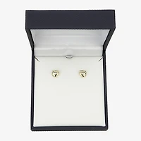 Gold Addiction 10K Gold 8.5mm Heart Stud Earrings