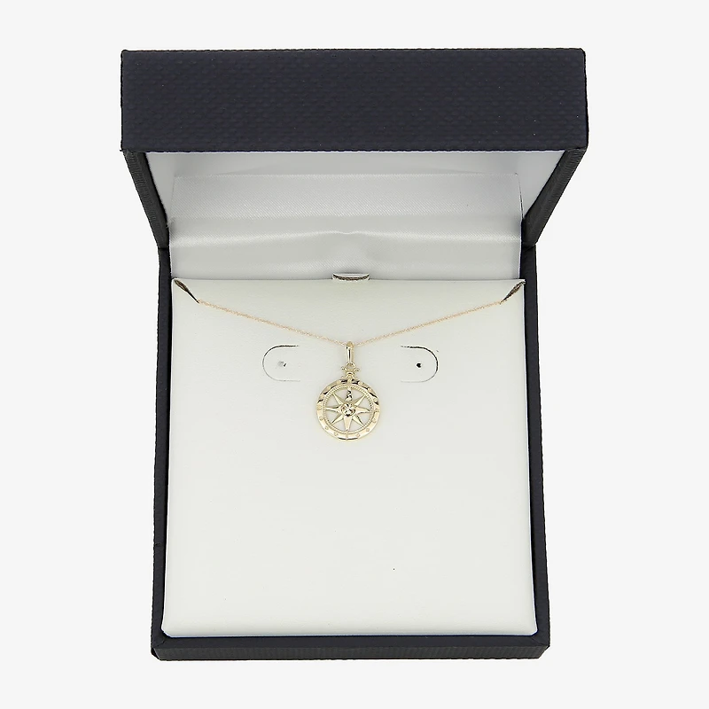 Gold Addiction Womens 10K Gold Inch Pendant Necklace