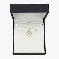 Gold Addiction Womens 10K Gold Inch Pendant Necklace
