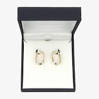 Gold Addiction Womens 10K Gold 23.5mm Hoop Earrings