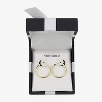 Womens 10K Gold 19mm Hoop Earrings