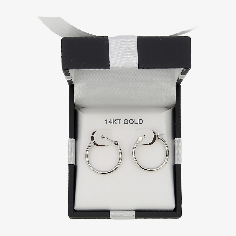 Womens 10K Gold 19mm Hoop Earrings