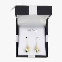 Womens 10K Gold Drop Earrings