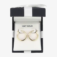Womens 10K Gold 18.5mm Hoop Earrings