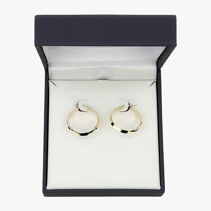 Womens 10K Gold 23mm Hoop Earrings