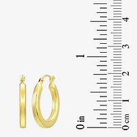 Womens 14K Gold 18.3mm Hoop Earrings