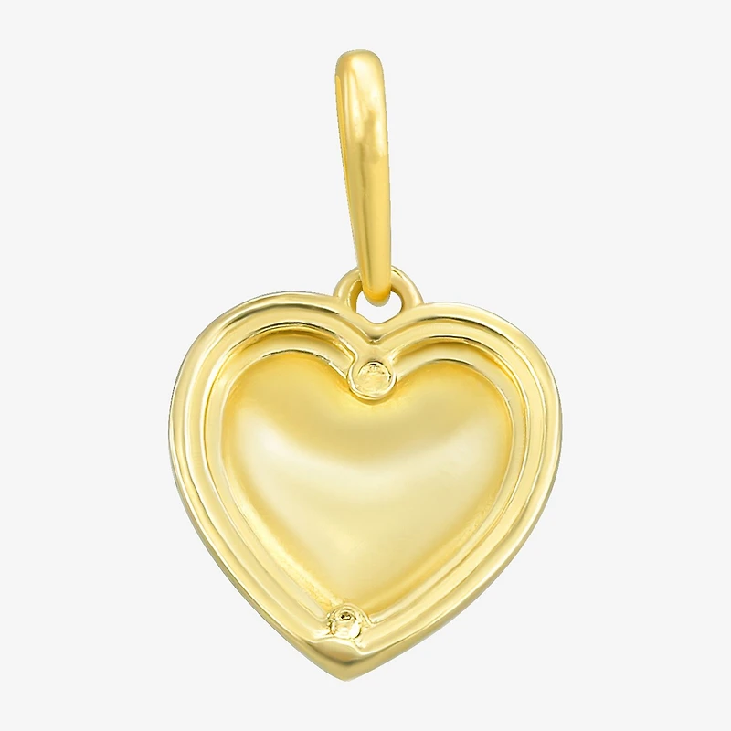 Womens 10K Gold Heart Pendant
