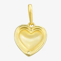 Womens 10K Gold Heart Pendant