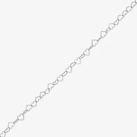 Made in Italy Womens Sterling Silver Inch Link Chain Necklace