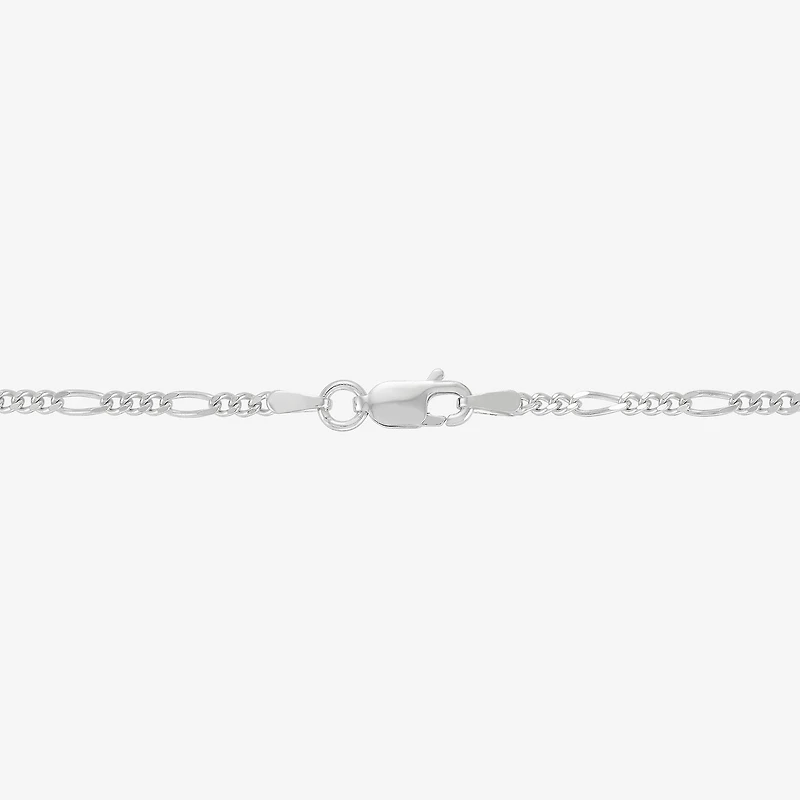 Made in Italy Mens Sterling Silver 18 Inch Figaro Chain Necklace
