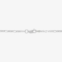 Made in Italy Mens Sterling Silver 18 Inch Figaro Chain Necklace