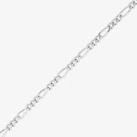 Made in Italy Mens Sterling Silver 18 Inch Figaro Chain Necklace