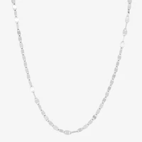 Made in Italy Womens Sterling Silver 18 Inch Chain Necklace