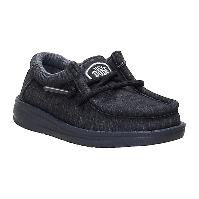 HEYDUDE Wally Stretch Jersey Toddler Boys Round Closed Toe Slip-On Shoe
