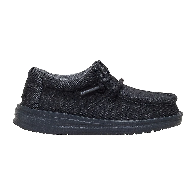 HEYDUDE Wally Stretch Jersey Toddler Boys Round Closed Toe Slip-On Shoe