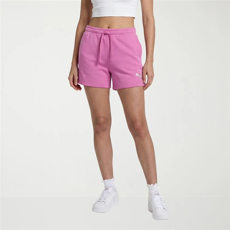 PUMA Womens 5" Mid Rise Drawstring Waist Active Pull-On Short