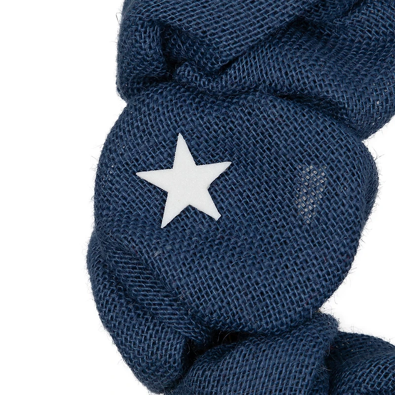 Northlight 20" Stars And Stripes Small Burlap - Unlit Wreath