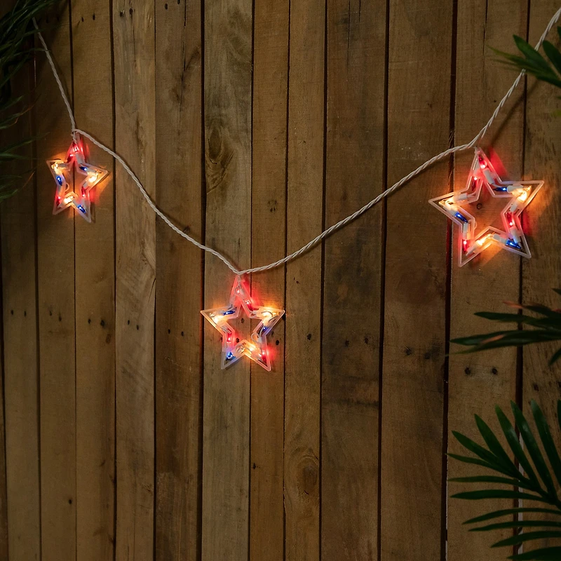 Northlight 5.25ft Stars Patio String Lights