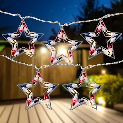 Northlight 5.25ft Stars Patio String Lights