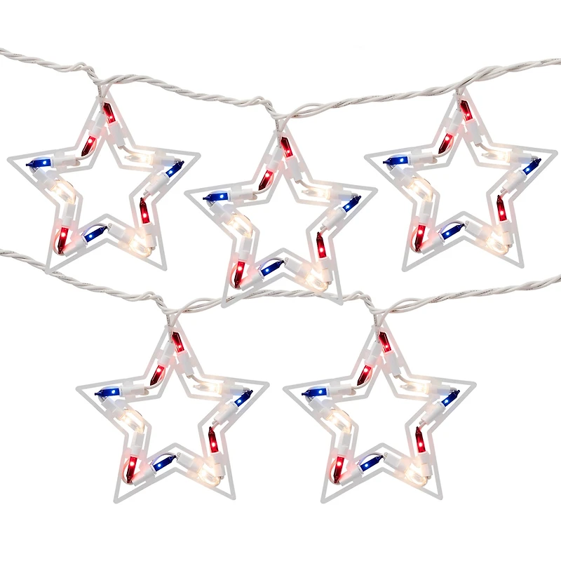 Northlight 5.25ft Stars Patio String Lights