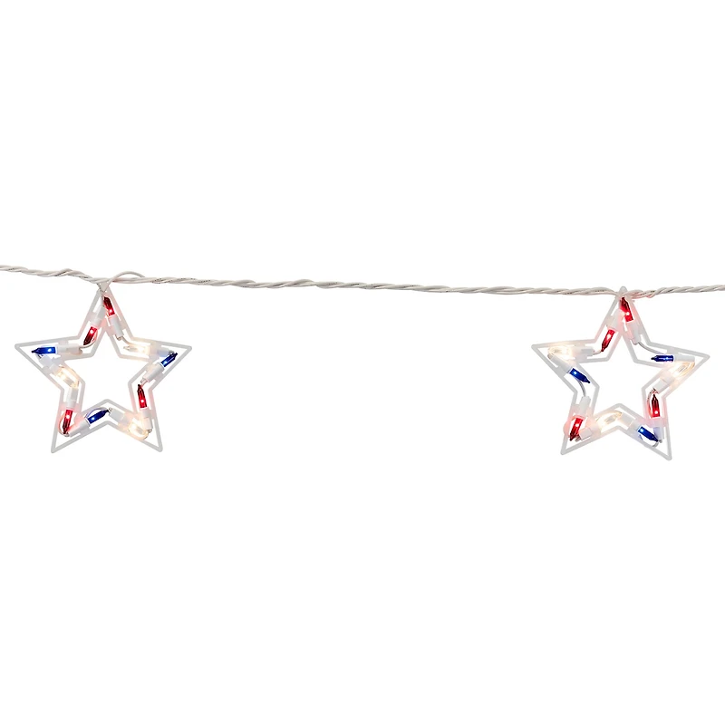 Northlight 5.25ft Stars Patio String Lights