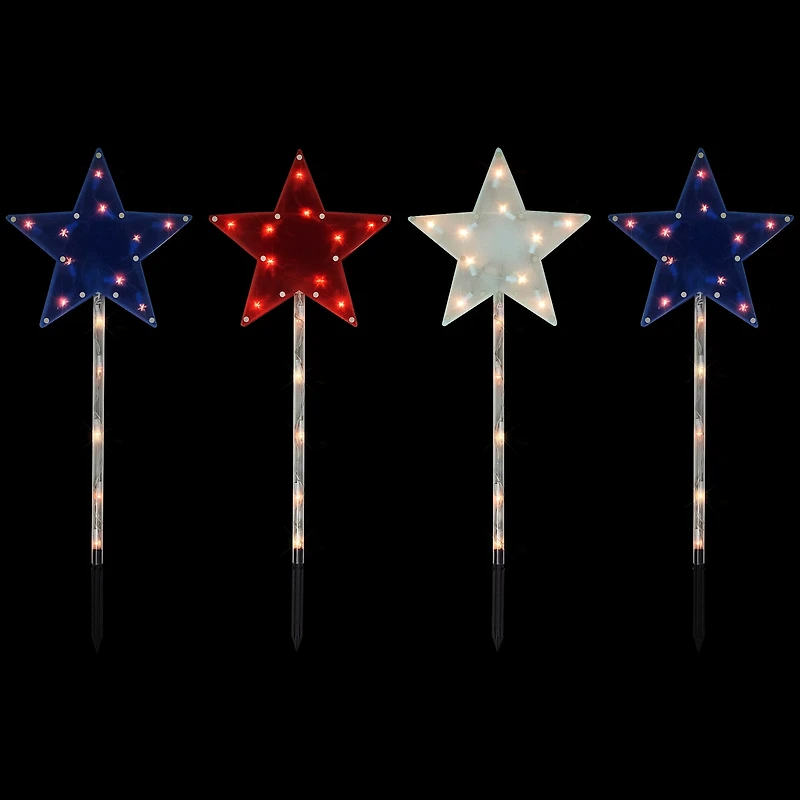 Northlight 28" Lighted Stars Outdoor 4th of July Yard Art
