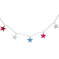 Northlight 9.5ft Americana Stars - Clear Wire String Lights