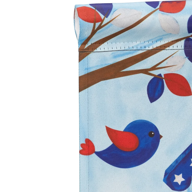 Northlight 18" Birds And Birdhouse "Welcome" Outdoor Garden Flag