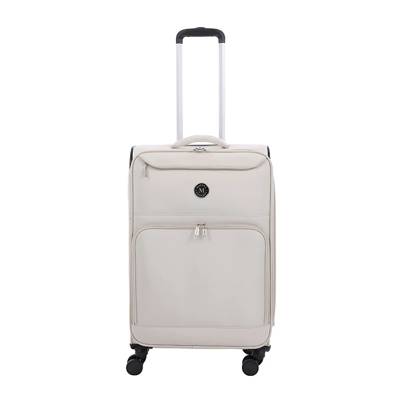 Martha Stewart 25 Inch Softside Expandable Checked Spinner Luggage