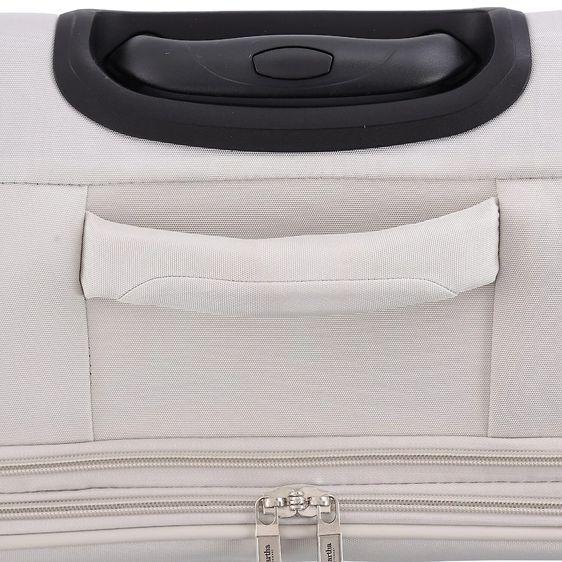 Martha Stewart 25 Inch Softside Expandable Checked Spinner Luggage