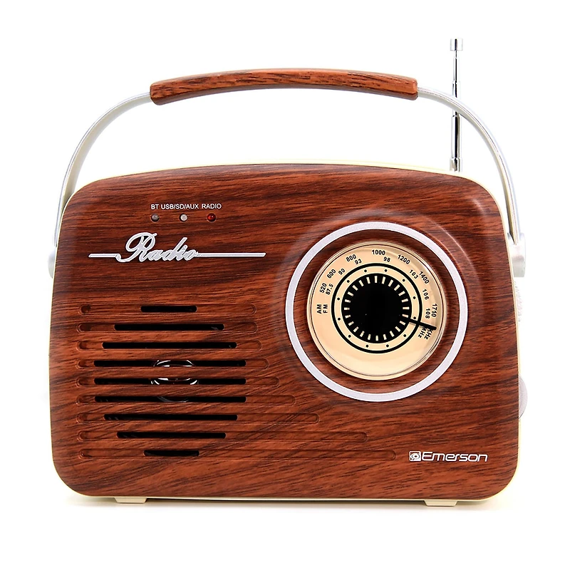 Emerson retro am/FM Radio With Bluetooth compatibility