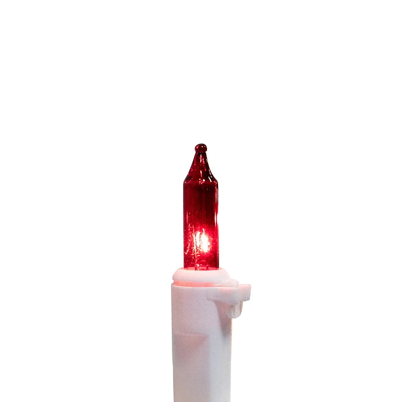 Northlight 5.5ft Mini Garland - Red Clear And Blue String Lights