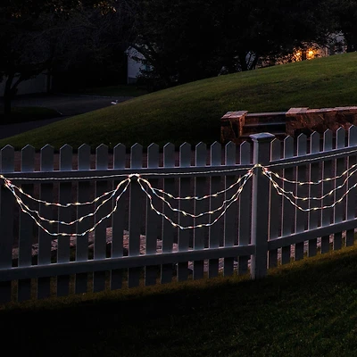 Northlight 6ft Mini Swag - Red White And Blue String Lights