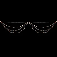 Northlight 6ft Mini Swag - Red White And Blue String Lights