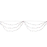 Northlight 6ft Mini Swag - Red White And Blue String Lights