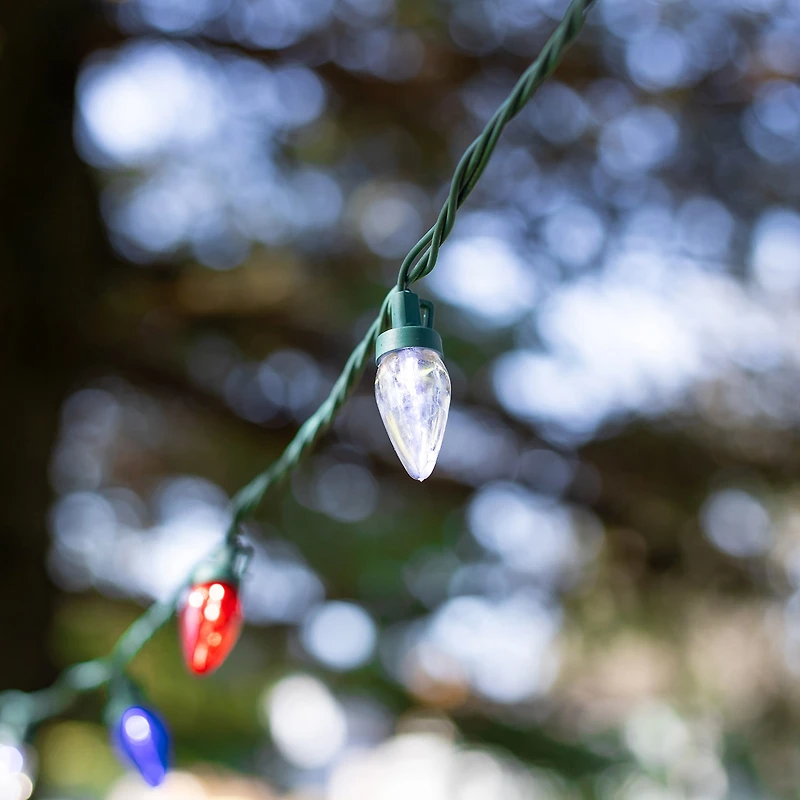 Northlight 16ft Led C7 - Red White And Blue String Lights