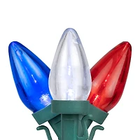 Northlight 16ft Led C7 - Red White And Blue String Lights