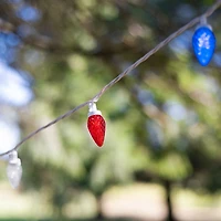 Northlight 66ft Led C9 Faceted - Red White And Blue String Lights