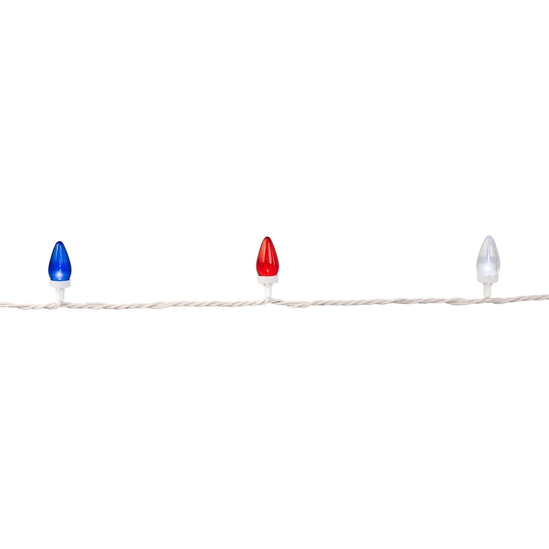 Northlight 16ft C7 Led - Blue White And Red String Lights
