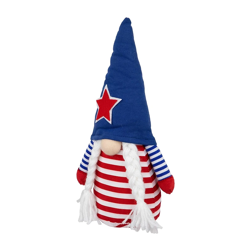 Northlight 10.5" Girl With Braids - Red And Blue Gnome