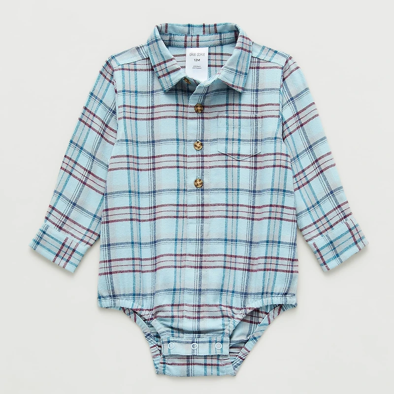 Okie Dokie Baby Boys Long Sleeve Bodysuit
